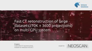 Быстрая томографическая реконструкция больших датасетов.
Fast CT reconstruction of large datasets.