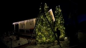 Светодиодные гирлянды, монтаж гирлянд