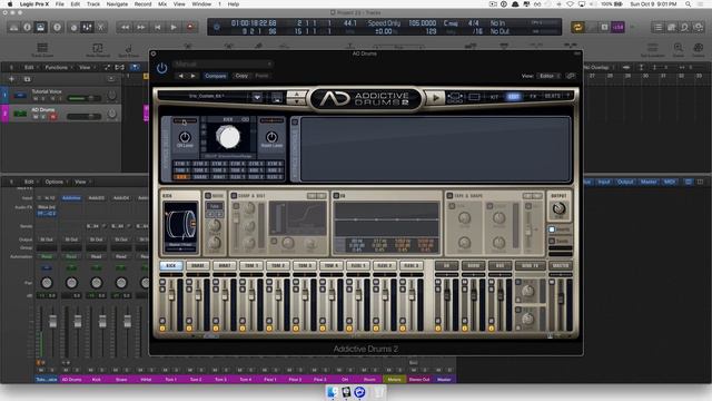 Custom Drums in Addictive Drums + Logic Pro X смотреть онлайн