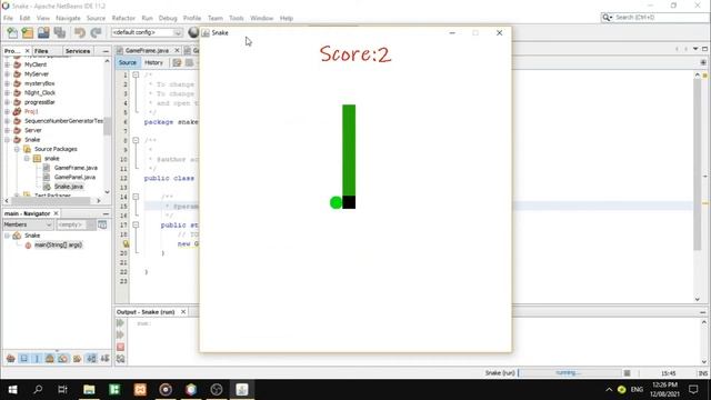 How to create a snake game in java with free source code