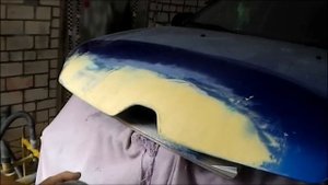 Битый Renault Logan. Часть 12. Подготовка капота к покраске.