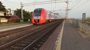 Сдвоенная Ласточка электропоезд ЭС1 Адлер - Туапсе | РЖД | Поезд | Транспорт | Россия