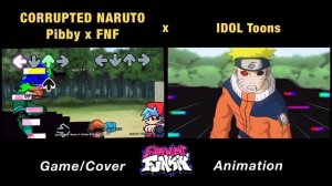 Corrupted NARUTO GLITCH vs BF, Pibby & Sasuke | Come Learn With Pibby x FNF Animation x GAME