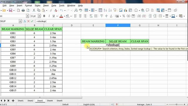 Vlookup in Libreoffice calc || Libreoffice calc tutorial in hindi ????