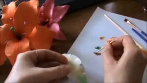 Лилия из фоамирана./Hand Made/Урок для начинающих.