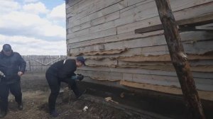 Конопачу дом перфоратором