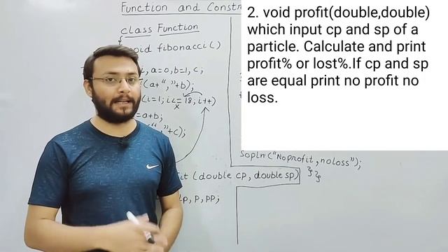 Function and Constructors - 1 (Full question in description) | JAVA  | ICSE