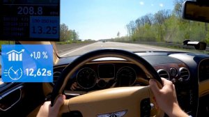 Bentley Continental Flying Spur 6.0 W12 Biturbo (2005) - German Autobahn - High Speed (290 km/h)