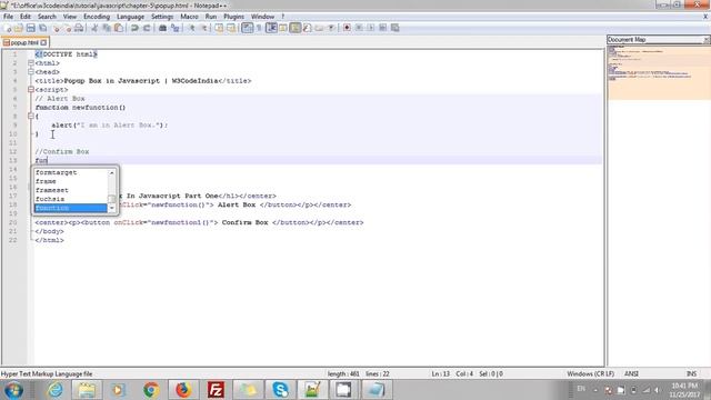 POPUP Box In Javascript part one