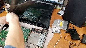 Замена порта питания на ноутбуке Asus X53S. Разбор Asus X53S.  Полное видео. HDD25.RU