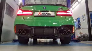 AKRAPOVIC EXHAUST SYSTEMS BMW F90 M5 COMPETITION SLIP-ON (TITANIUM) EXHAUST
