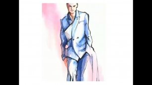 Из мужской коллекции @dior | From @dior men's collection  #акварель #fashionillustration #dior