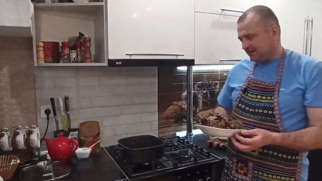 Говяжья печенка в сметане с чесноком. Такого Вы не пробовали...???
