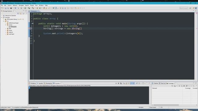Array Declaration and Use in Java