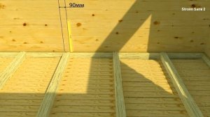 Перегородка из профилированного бруса