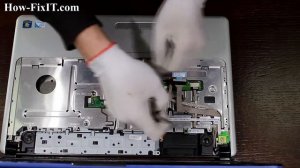 Dell Inspiron 1750 DC cable replacement, замена гнезда питания ноутбука