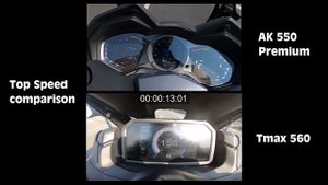 Kymco AK 550 Premium vs. Yamaha T-Max 560 0-100 km/h & Top Speed comparison