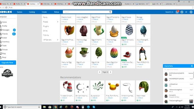 Checking My Inventory On Roblox For Any Limited Items