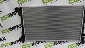 Skoda Octavia A7 2013-2020 года. Радиатор ДВС 1.6 mpi