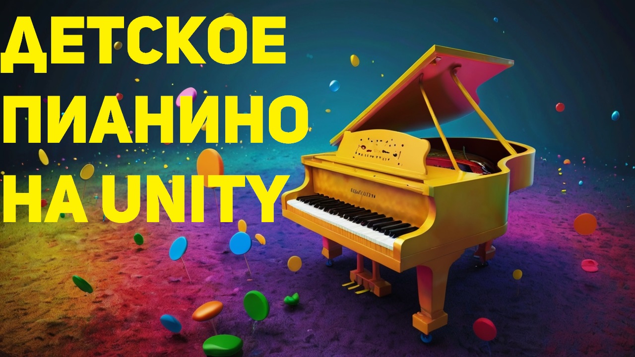 Детское пианино на Unity