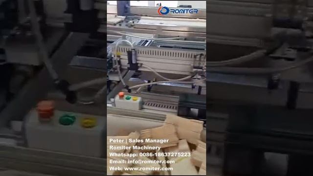 Машина для изготовления одноразовых деревянных вилок с автоматической подачей смотреть онлайн