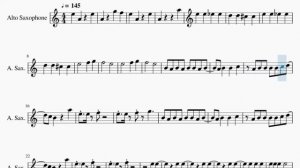 Alto Sax Sheet Music: How to play The Rumbling (Attack on Titan) by SiM