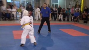 Киокушинкай дети. Областное первенство. Девочки 8-9 лет. Колодяжная Алиса 9 лет.