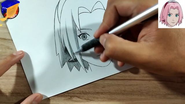 How to draw anime SAKURA HARUNO | pencil sketch | naruto смотреть онлайн