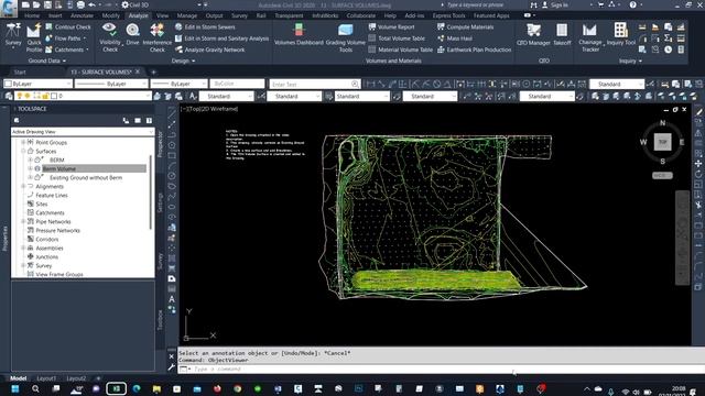 13 - Calculate Cut/Fill Volume Using AutoCAD Civil 3D - смотреть видео ...