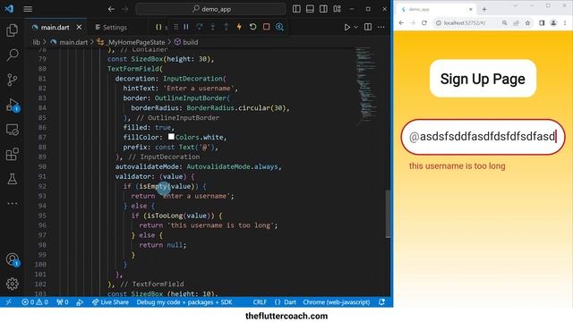 ?? How to Validate Text Input in Flutter using the TextFormField Widget.