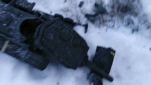 Уничтожение танка КВ-2 из пластилина