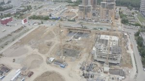 Пролетая над ЖК Мичуринский Парк от застройщика ПИК