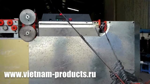 Станок производственный - изгиб стальной проволоки смотреть онлайн