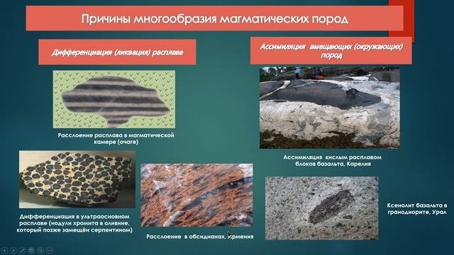 Магматические процессы минералообразования. Интрузивный магматизм.