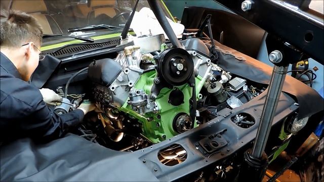 ЗМЗ V8 5,5л 290л.с. Часть 13 УСТАНОВКА МОТОРА в Волгу ГАЗ 24 10 - GAZ ROD Гараж смотреть онлайн