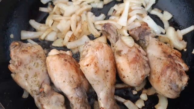 Самое вкусное второе из курицы//рецепт макароны с куриной голенью//