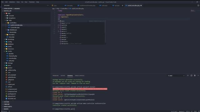 Laravel  7-  Create REST API (Login/Register/Logout) using Laravel Passport