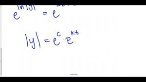 Solving the Differential Equation dy/dt = ky