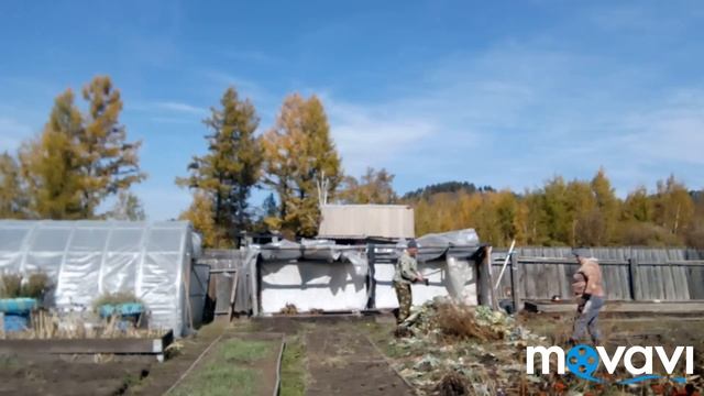 Установка грядок на даче осенние хлопоты