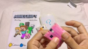Minecraft blind bag 🐔🐷 ASMR #paper #minecraft #diy #craft #asmr #papercraft #steve