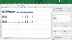 Pivot Table in Excel -Frequency Distributions, Mean, Median, SD - A1#4,11