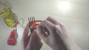 Банты своими руками на ёлку,4 ВАРИАНТА, как сделать бант для  новогоднего декора