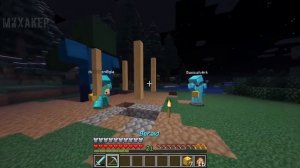 MINECRAFT Смешные моменты (перевод) ❓ ЛАКИ БЛОКИ: НАЧАЛО (Майнкрафт от Wildcat)