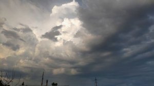 ТАЙМЛАПС ОБЛАКА 4К грозовой фронт прошел мимо timelapse clouds