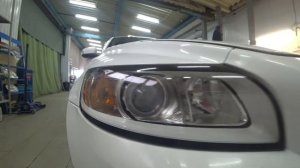 Volvo S40 замена штатных линз на биксеноновые