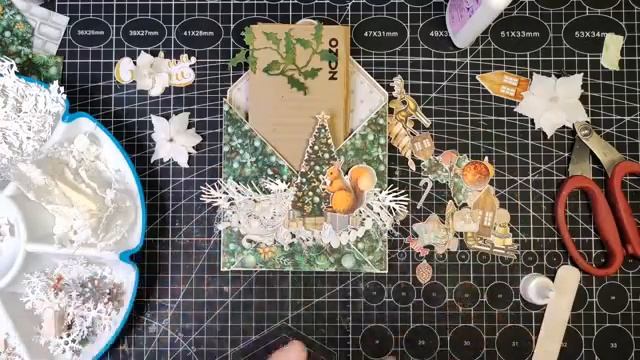 Новогодняя открытка в форме конверта. Мастер-класс смотреть онлайн