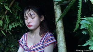 365 дней выживания под беспорядочным дождем - Аварийное убежище в тропическом лесу