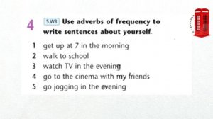 Excel 5 grade,  Use of English 7b / Adverbs of frequency / Talking about habits