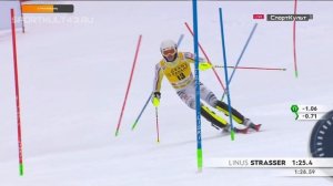 Горные лыжи. Кубок мира. Альта Бадиа. Мужчины. Слалом. 2-я попытка..mp4