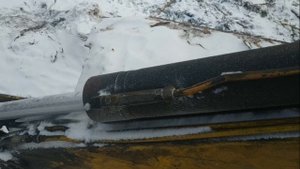 Урал лесовоз. Работа манипулятора